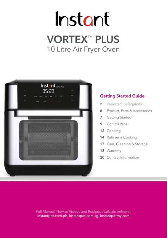 instont-vortex-tm-plus-10-litre-air-fryer-oven-getting-started-guide.pdf