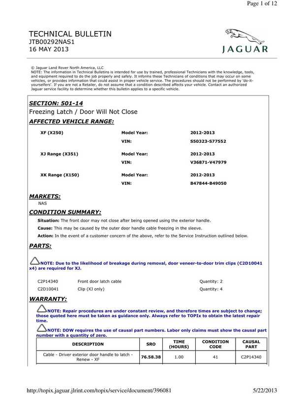 jaguar-land-rover-north-america-llc-technical-bulletin-jtboo292nas1-freezing-latch-door-will-not-close-for-2012-2013-xf-xj-and-xk-models.pdf