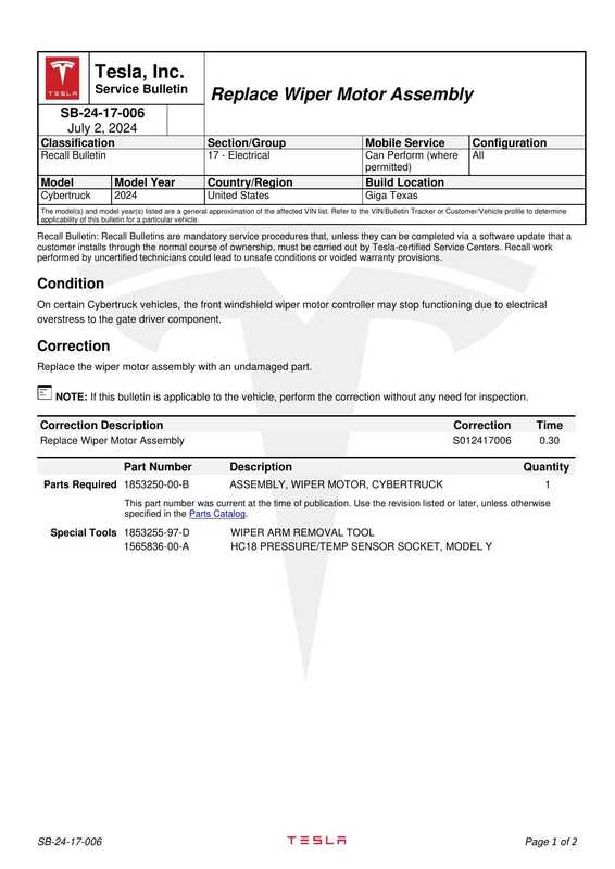 tesla-service-bulletin-sb-24-17-006-replace-wiper-motor-assembly-for-cybertruck-2024-united-states.pdf