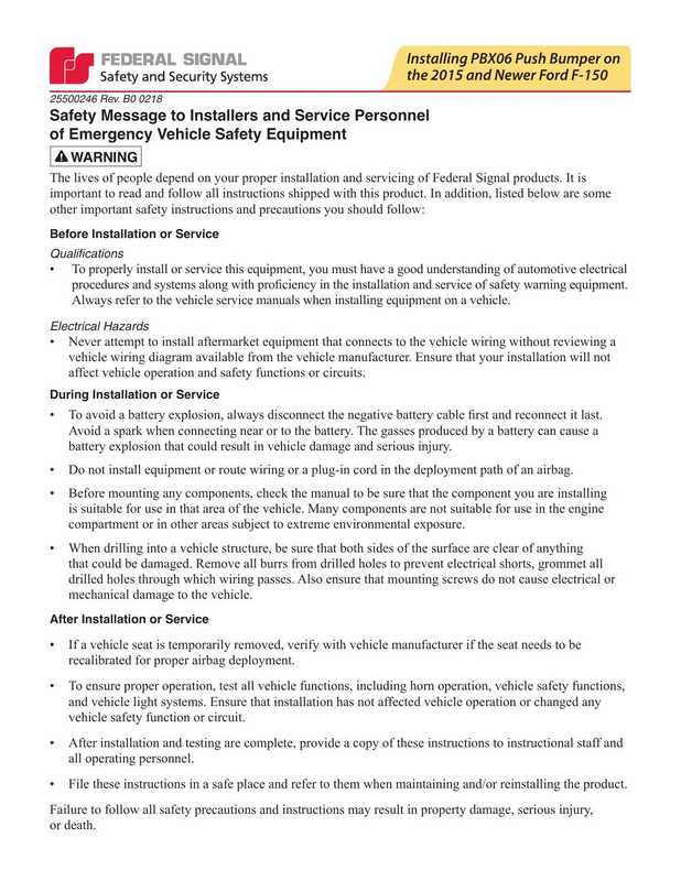 federal-signal-installing-pbxo6-push-bumper-on-safety-and-security-systems-2015-and-newer-ford-f-150.pdf