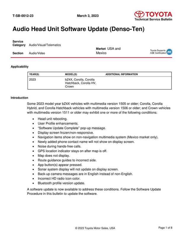 2023-toyota-bz4x-corolla-corolla-hatchback-corolla-hv-and-crown-audio-head-unit-software-update-denso-ten-technical-service-bulletin.pdf