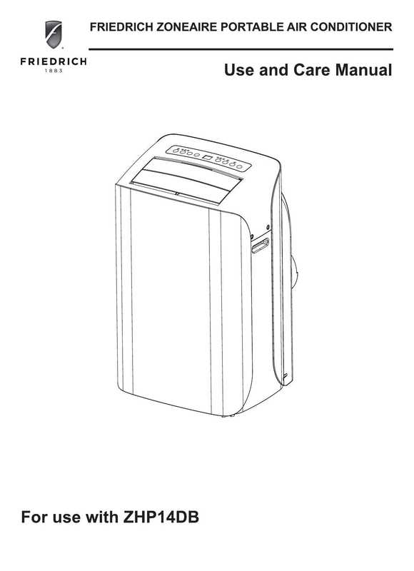 friedrich-zoneaire-portable-air-conditioner-use-and-care-manual-for-zhp14db.pdf