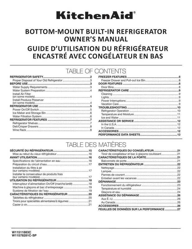 kitchenaid-w11511883c-and-w11578281c-bottom-mount-built-in-refrigerator-owners-manual-guide-dutilisation-du-refrigerateur-encastr-avec-conglateur-en-bas.pdf