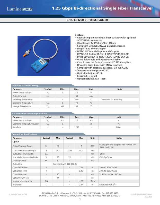 luminentun-125-gbps-bi-directional-single-fiber-transceiver.pdf