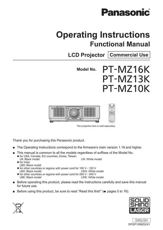 operating-instructions-functional-manual-lcd-projector-commercial-use-model-no-pt-mz6k-pt-mz13k-pt-mz10k.pdf