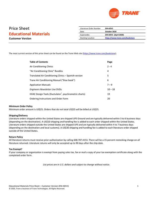 trane-educational-materials-price-sheet-customer-version-em-adv1-2020.pdf