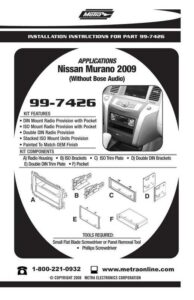 installation-instructions-for-part-99-7426---nissan-murano-2009-without-bose-audio.pdf