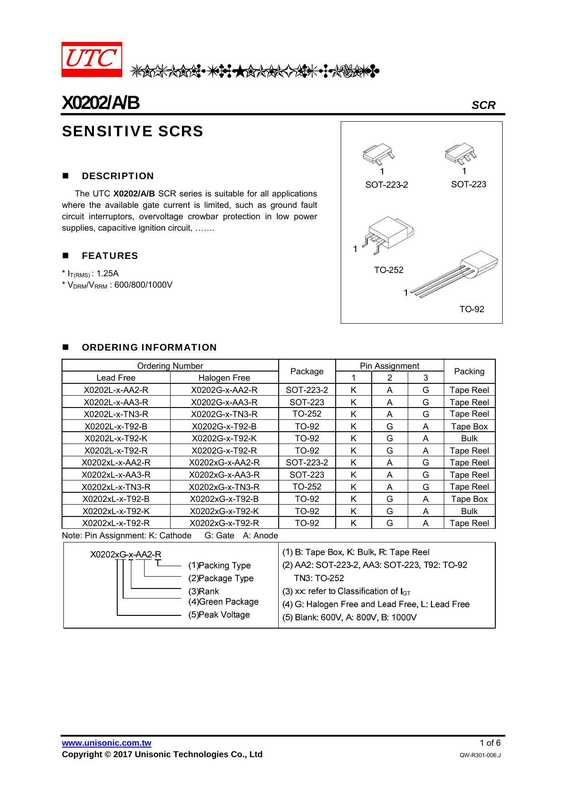 utc-x0202iab-scr-datasheet.pdf