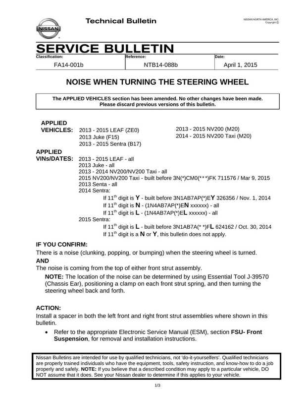 nissan-service-bulletin-technical-bulletin-ntb14-088b---noise-when-turning-the-steering-wheel-for-2013-2015-models.pdf