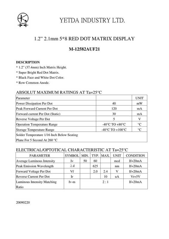 12-58-red-dot-matrix-display-m-12582auf2i.pdf