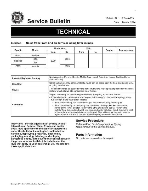 service-bulletin-22-na-239-noise-from-front-end-on-turns-or-going-over-bumps-2020-2023-2024-buick-enclave-cadillac-xts-xt6-gmc-acadia.pdf