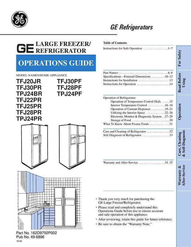 instructions-for-safe-operation---ge-large-freezerrefrigerator-operations-guide.pdf